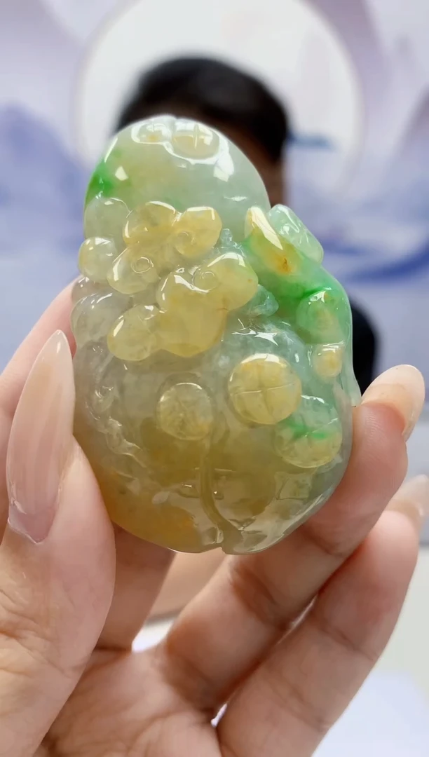 定制翡翠未镶嵌4969xx-毛货挂件20