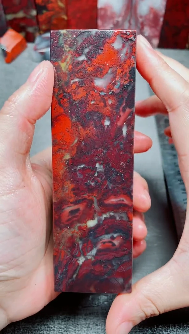 玉桂林鸡血玉素章--25