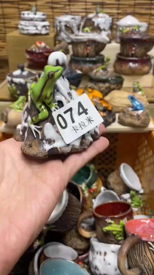 曦074精美粗陶手工柴烧