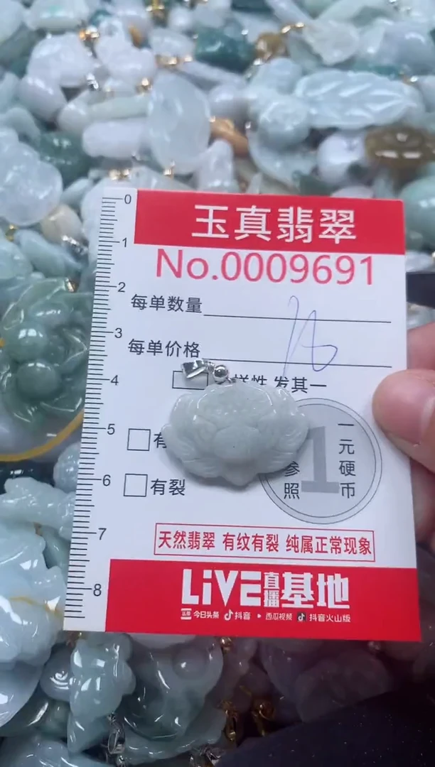 吊坠(不含链)未镶嵌翡翠9691