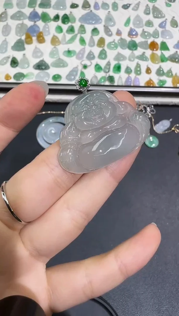 翡翠18K金镶嵌颈饰X0628-1501-458