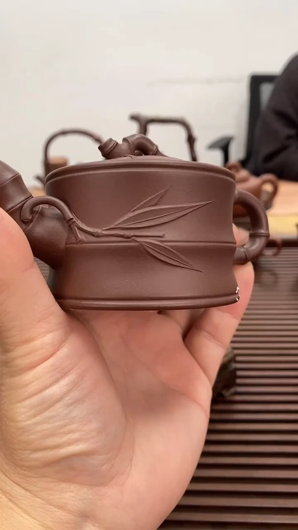 茶壶紫砂微瑕不退换120毫升竹段3号