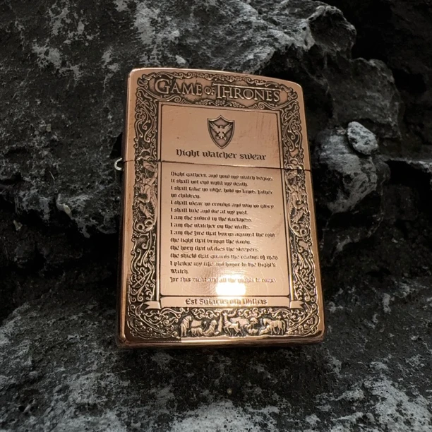 ZIPPO打火机 紫铜C月冰与火 煤油打火机 DYJ1