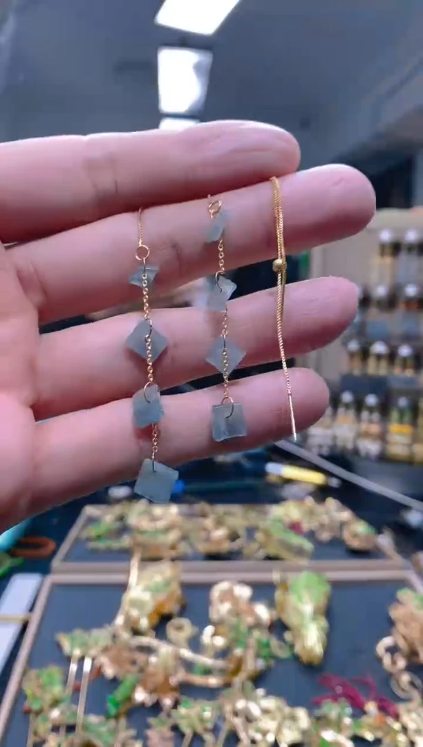 【闪购商品】翡翠耳饰合金33翡翠耳线