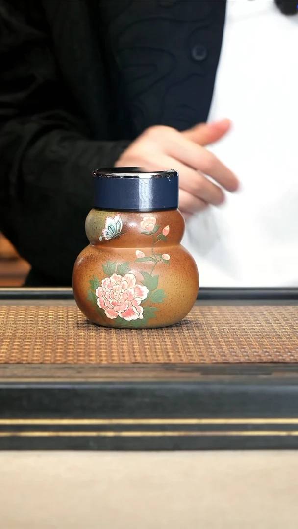 15《葫芦车载杯》柴烧