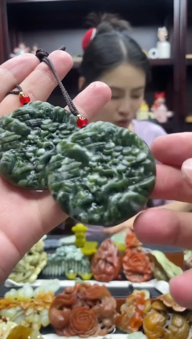 岫玉未镶嵌吊坠多样性发货*拍一发一