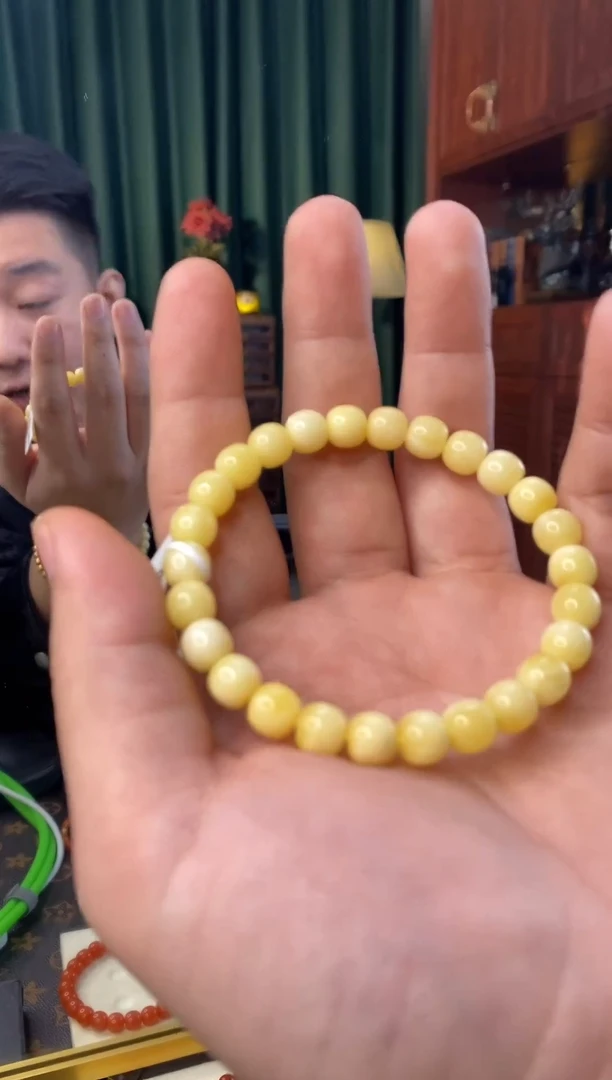 手串蜜蜡未镶嵌8mm老型