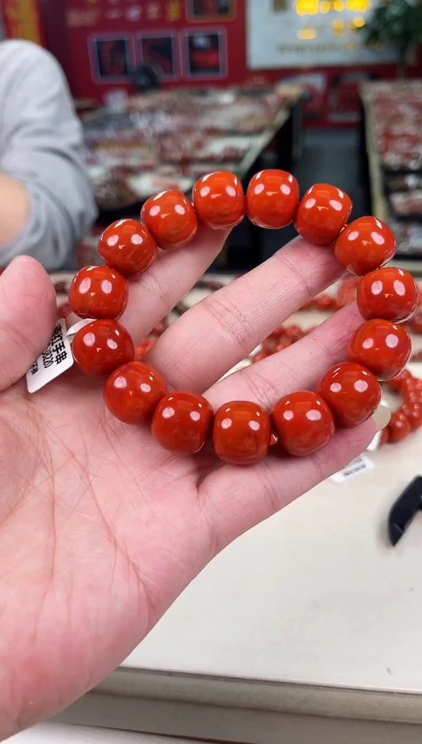未镶嵌瓦西老型手串16+南红玛瑙（多样式发其一）