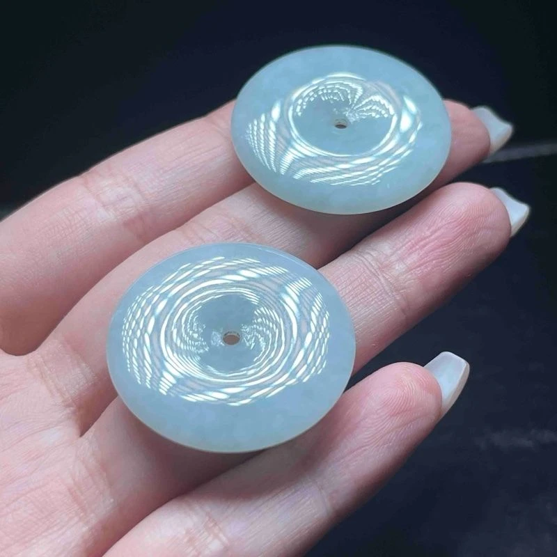 【魏来意】翡翠平安扣（30*4mm）【多样性发一】