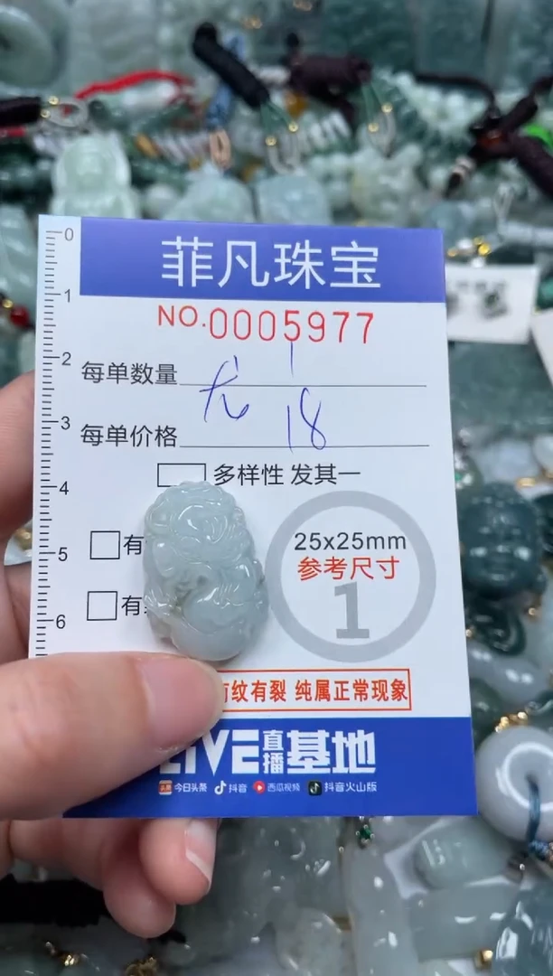 【闪购商品】翡翠颈饰未镶嵌00..5977