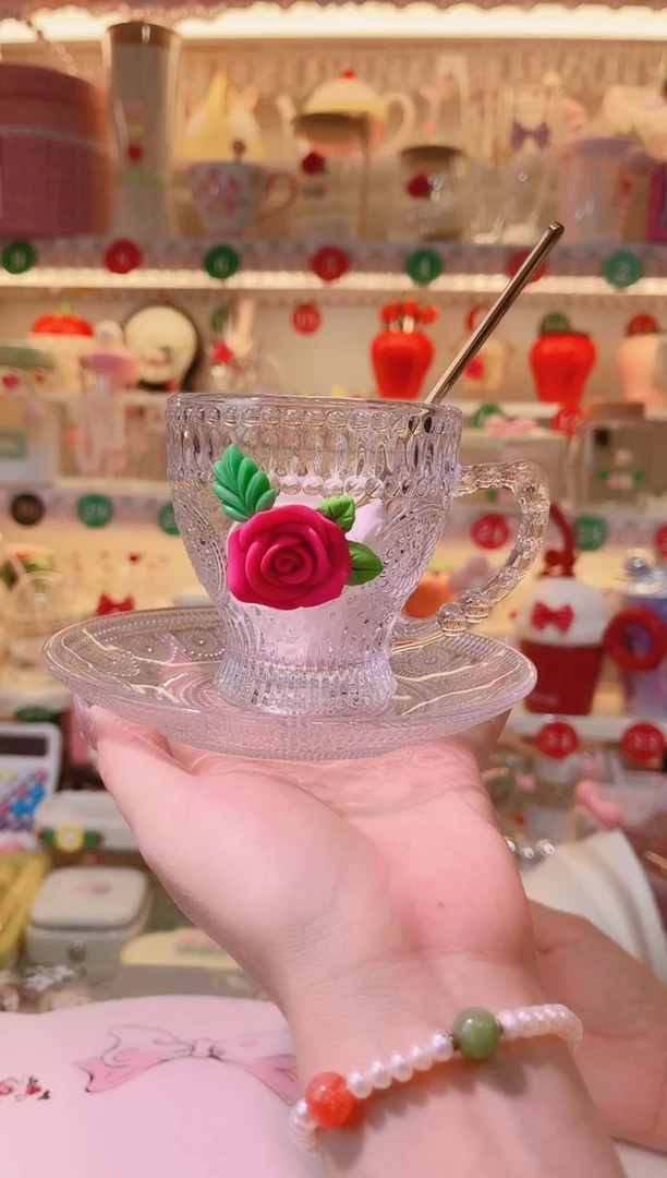 其他品质好发货快放心拍！玫瑰花咖啡杯