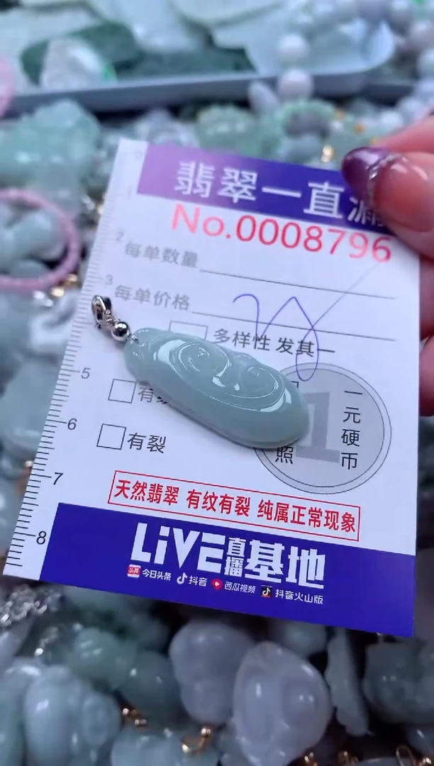 翡翠未镶嵌吊坠(不含链)8796