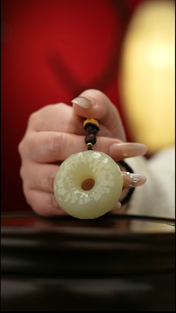 玉【平安扣】天然玉手把件