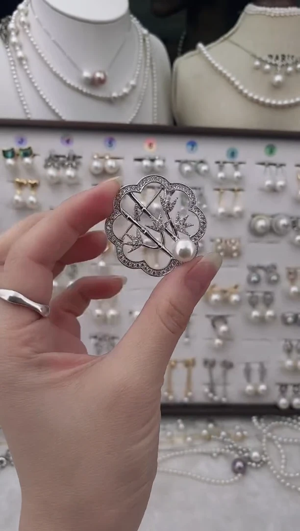 合金耳饰淡水珍珠55