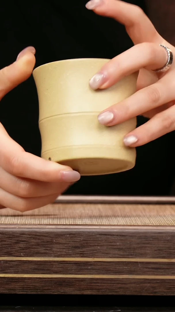 茶壶紫砂本绿 大竹节杯