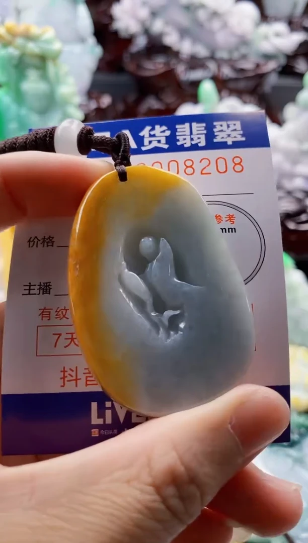 翡翠未镶嵌吊坠(不含链)1