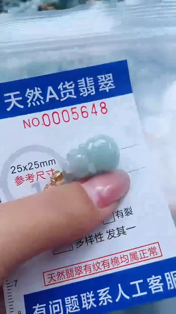 翡翠未镶嵌吊坠(不含链)1