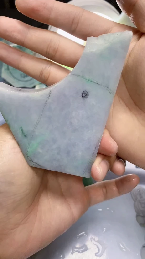 翡翠裸石缅甸天然A货翡翠Q1817