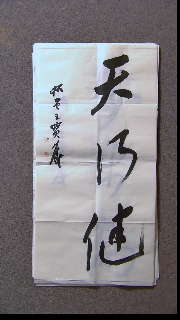 书法王保庆 河南 第三届兰亭69*34尺寸