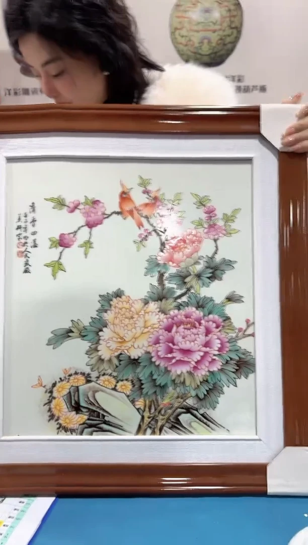 【闪购商品】瓷片清香四溢瓷板画