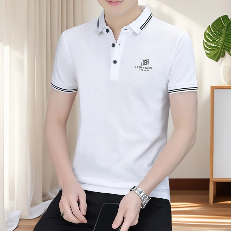 符腾野堡马2025夏季新款男士polo衫短袖时尚帅气休闲翻领t恤上衣