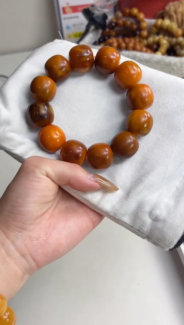 手串菩提根/象牙果沐r44大金桔干磨桶珠21mm手串瑕疵不补