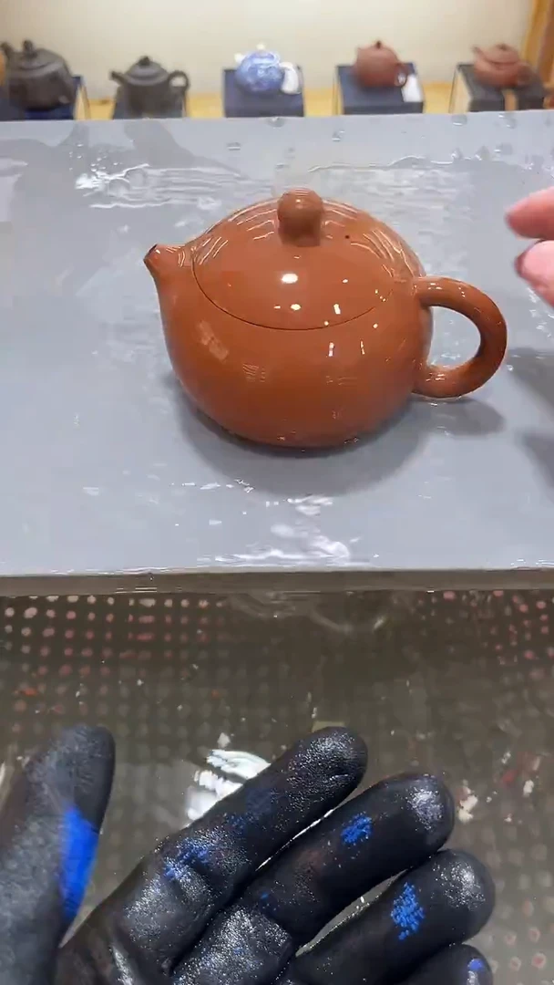 茶壶紫砂YK3144-ZN朱泥紫砂大红袍西施壶