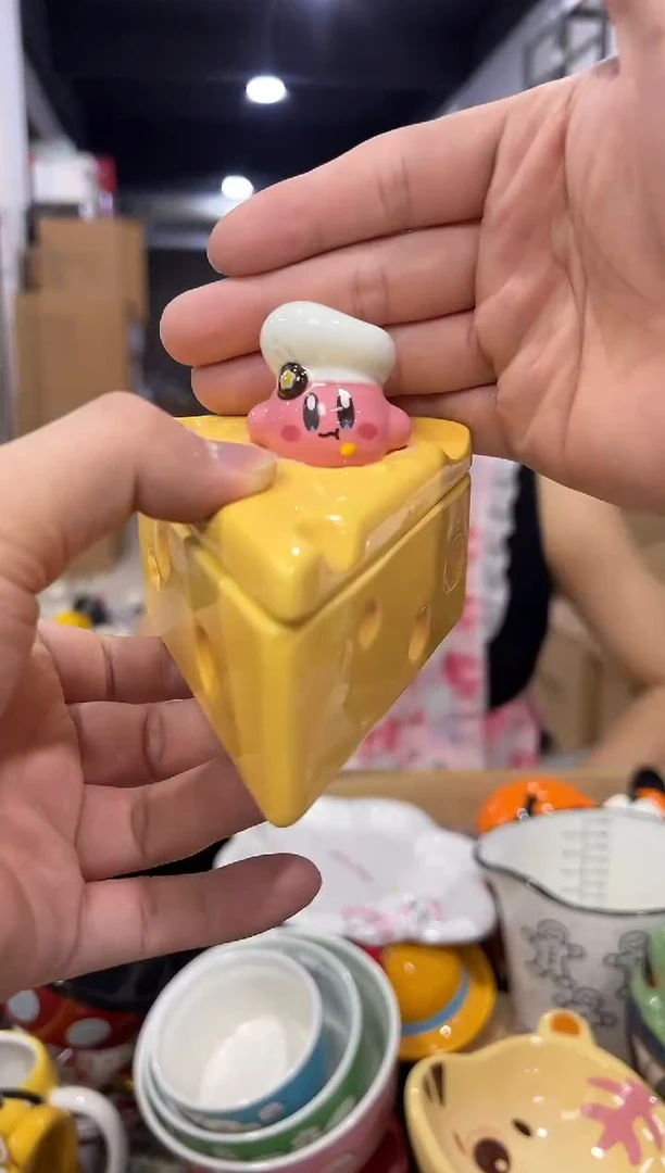 瓷片星之卡比奶酪首饰盒
