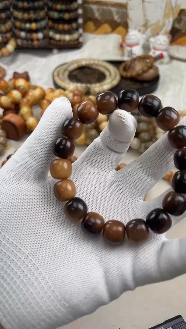 手串菩提根/象牙果a576卡14 干磨圆子