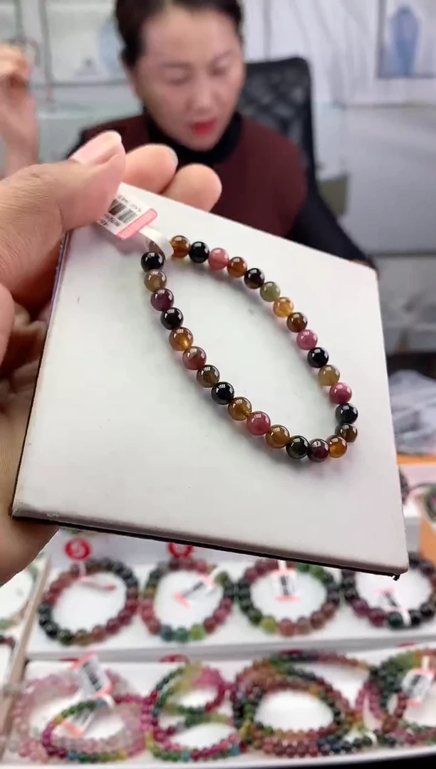 未镶嵌手串碧玺多样性发一条