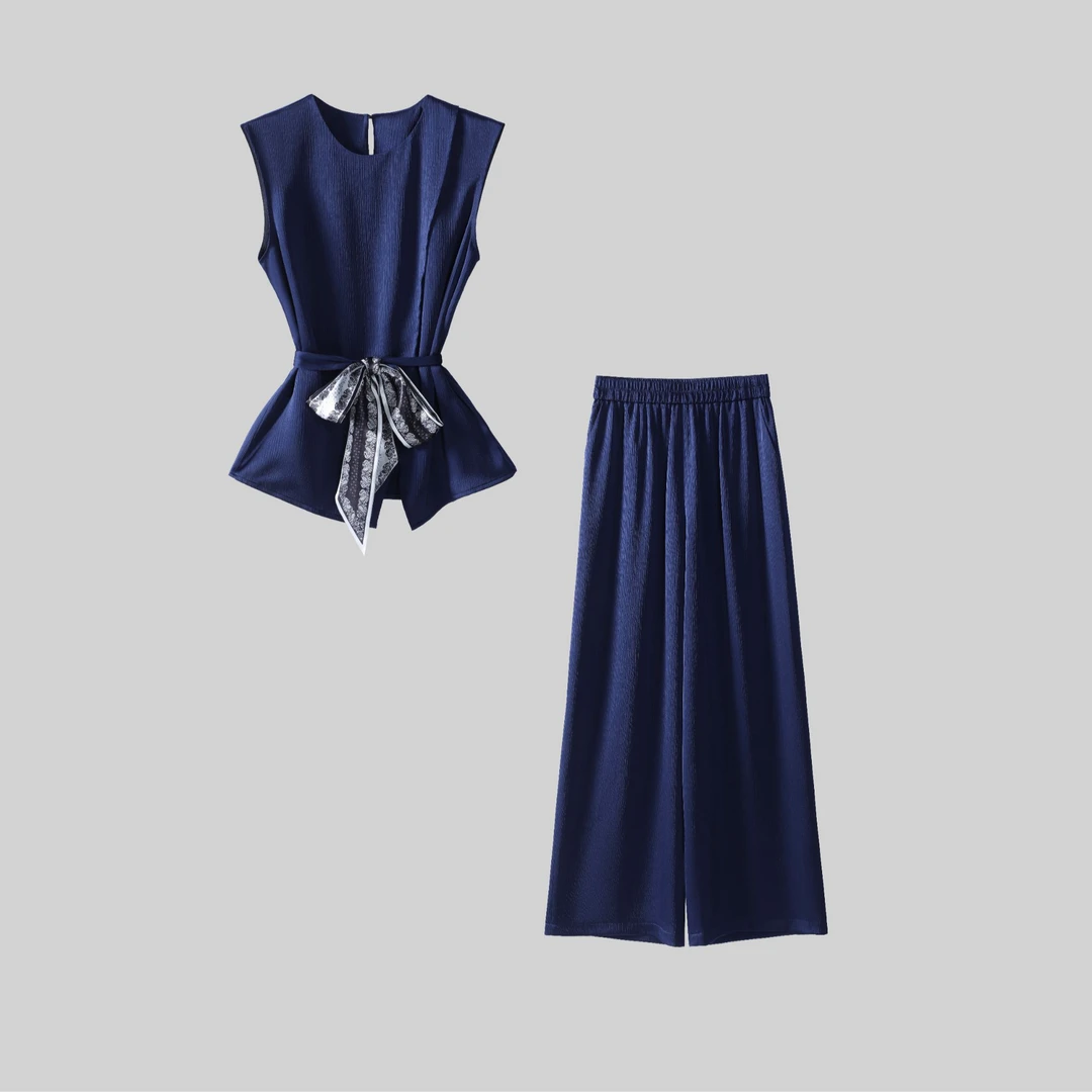 〈纪朵研〉1130韩系松弛感休闲套装气质收腰套装