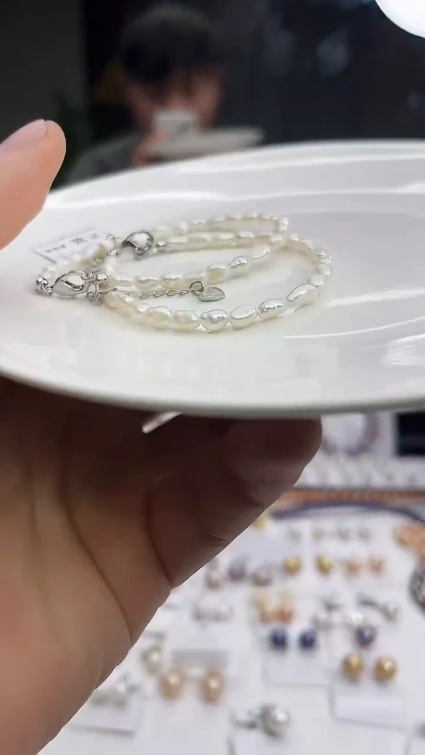 未镶嵌手链淡水珍珠白色系手链