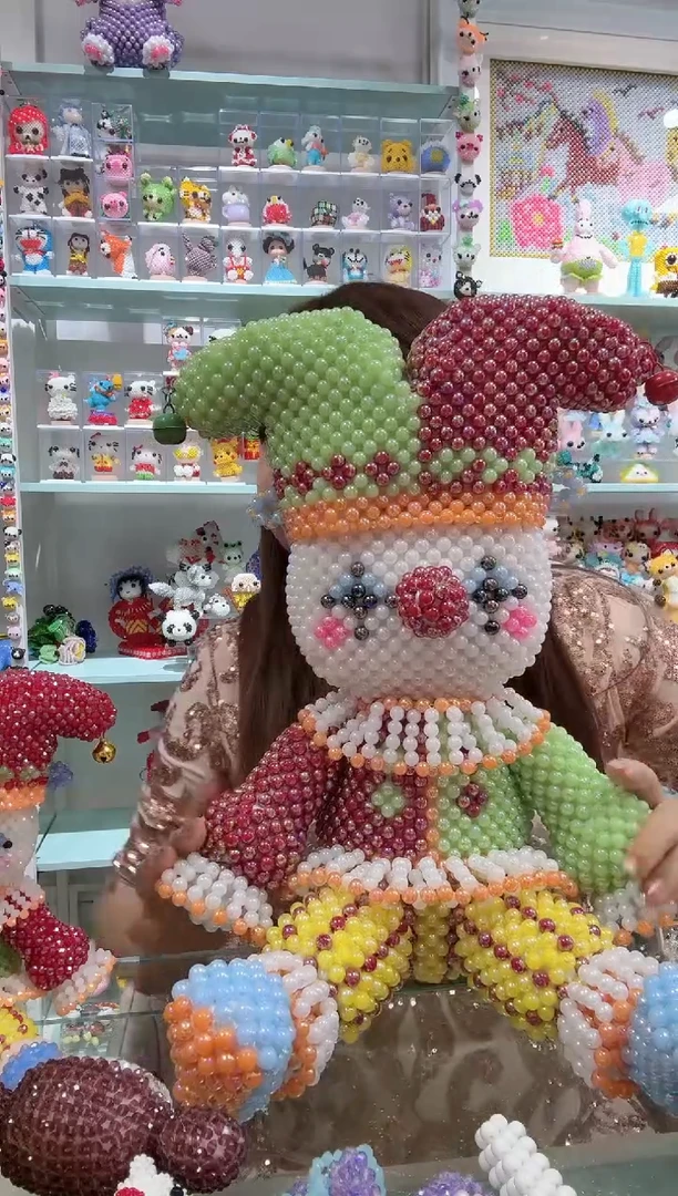 亚克力0384卡8马贝彩小丑坐姿材料包1套