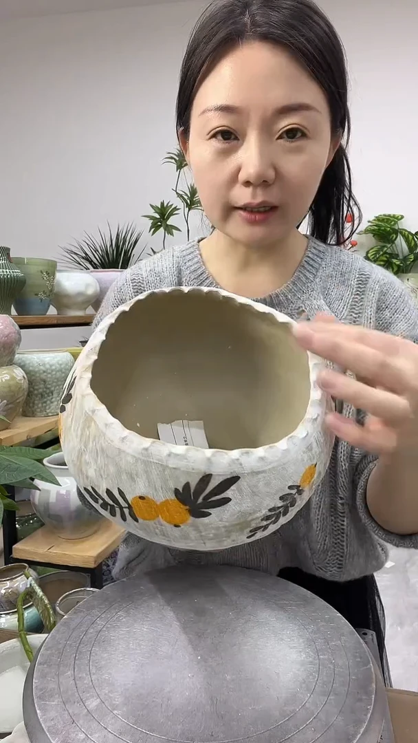 11.9陶瓷花盆直播链接高.   18   口16