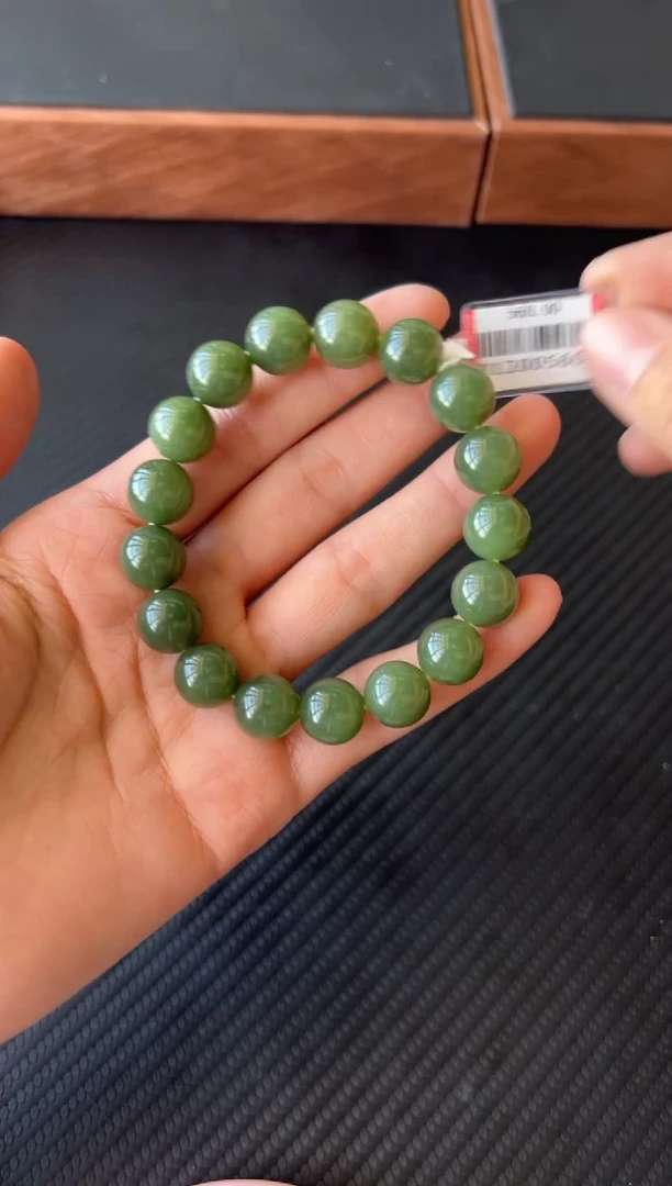 【闪购商品】和田玉手串未镶嵌若羌微色差卡12