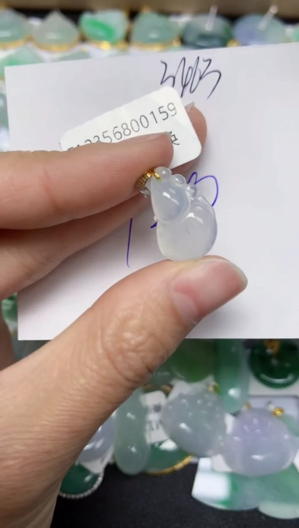 【闪购商品】翡翠颈饰18K金镶嵌 天然翡翠A货