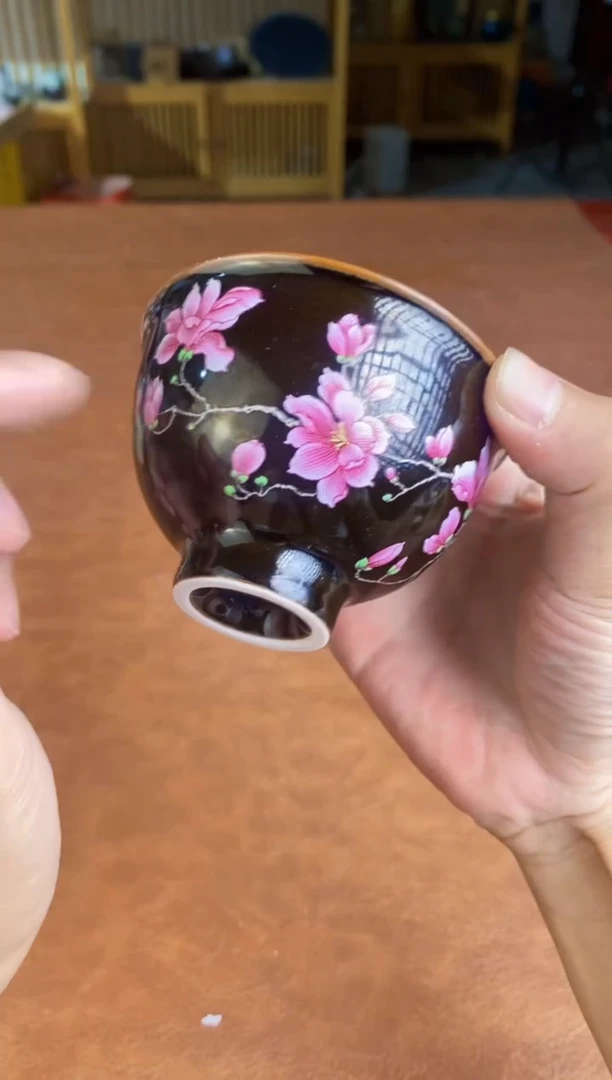 @@@@@@@@@@@@@@@乌金玉兰花盖碗+2杯