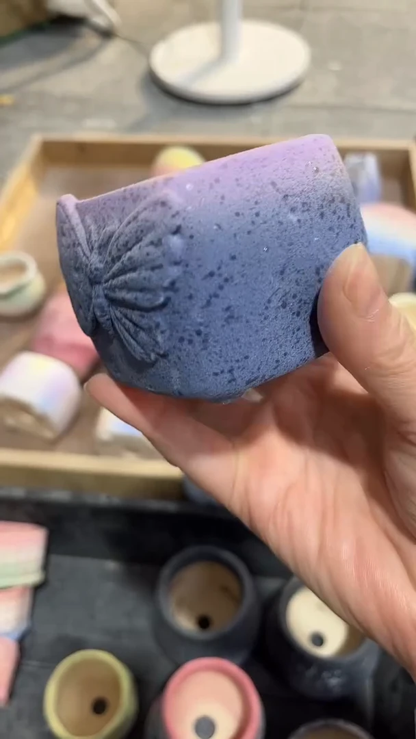 麦饭石粗陶多肉花盆