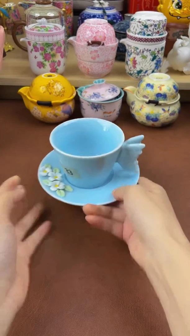 陶陶瓷茶具摆件旅行套组