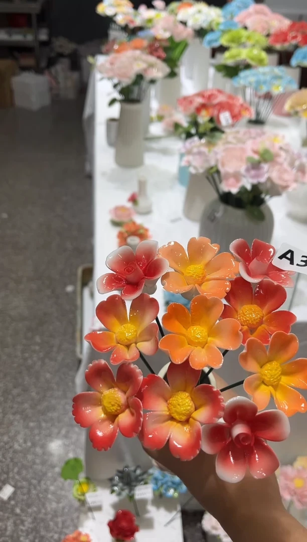 陶瓷花K***˖  手捏花-A304