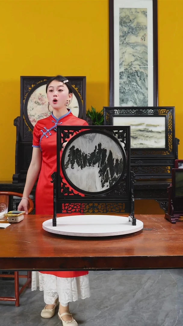 石材天然大理石画摆件