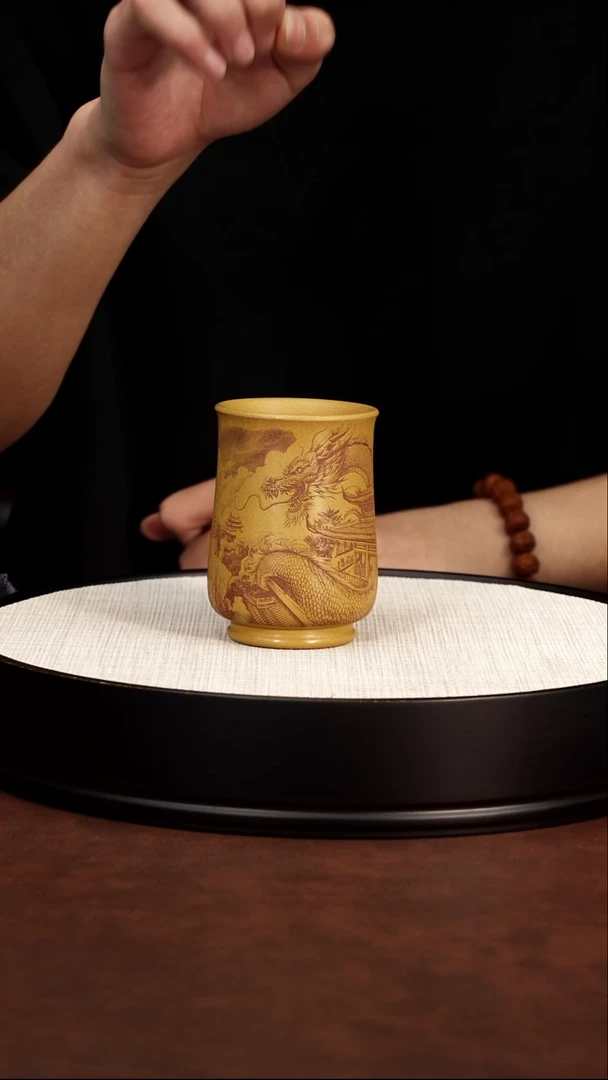 茶壶紫砂段泥龙杯