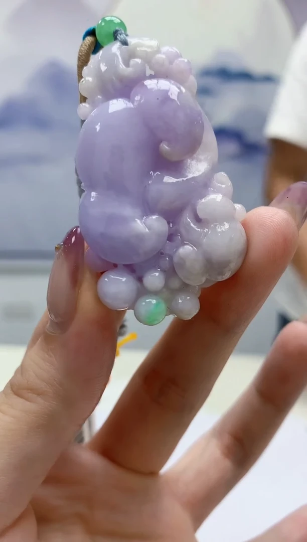 定制翡翠未镶嵌4812jw-毛货挂件88