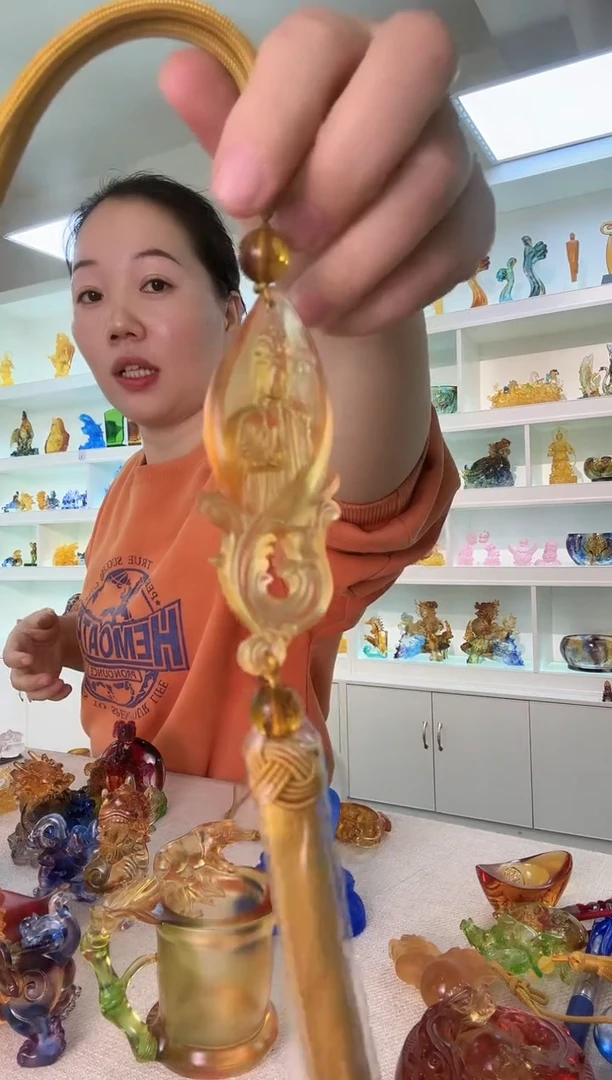 手工艺品琉璃观音