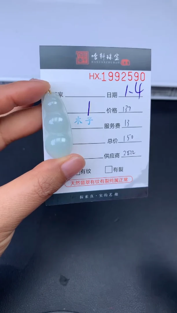 未镶嵌挂件翡翠哈轩 挂件1