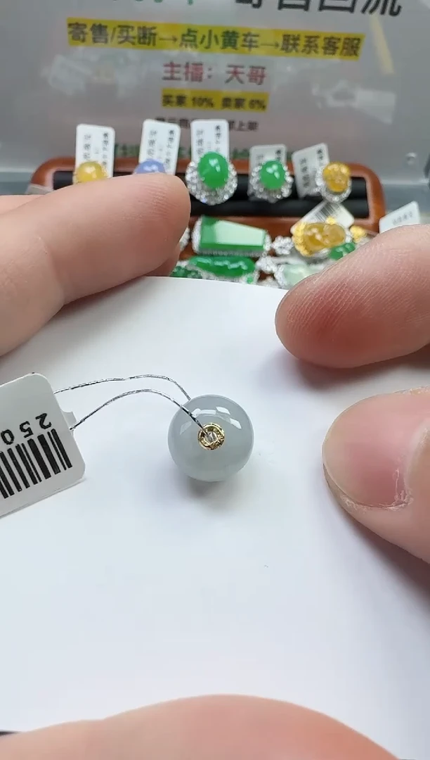 【闪购商品】翡翠颈饰18K金镶嵌寄售回流，不退不换