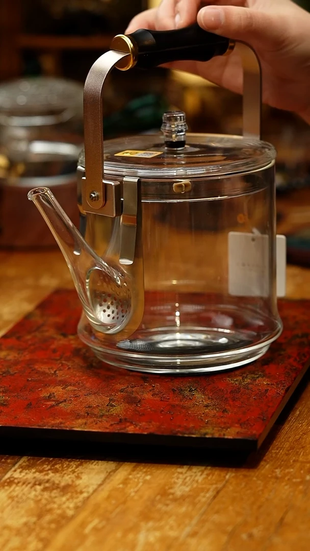 【闪购商品】禾器/透明君若壶/滤片款/紫光檀把