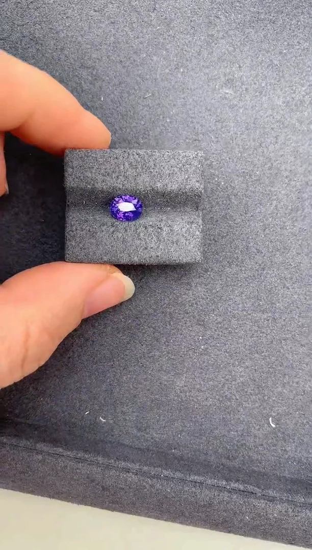 【闪购商品】蓝宝石裸石未镶嵌1.1ct无烧紫蓝宝