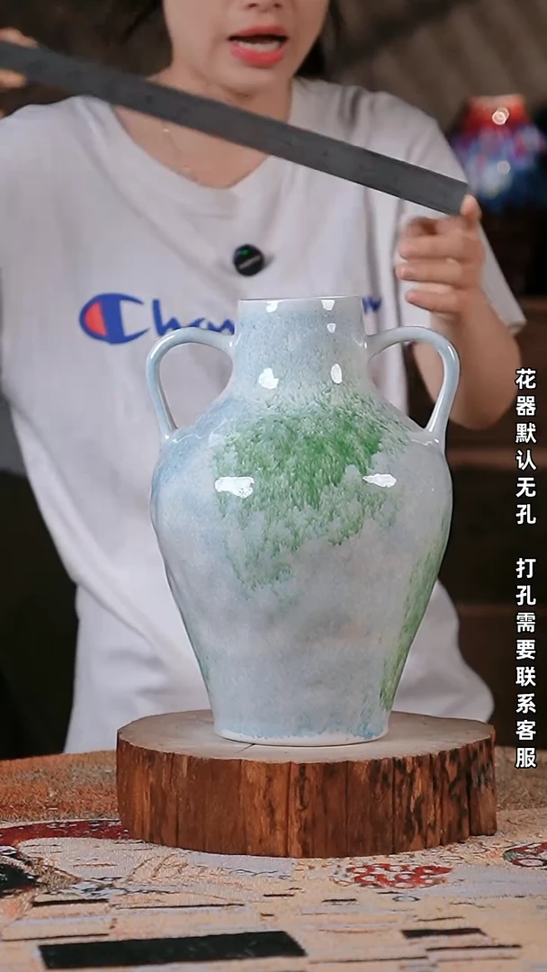 摆件精品陶瓷花器8*30