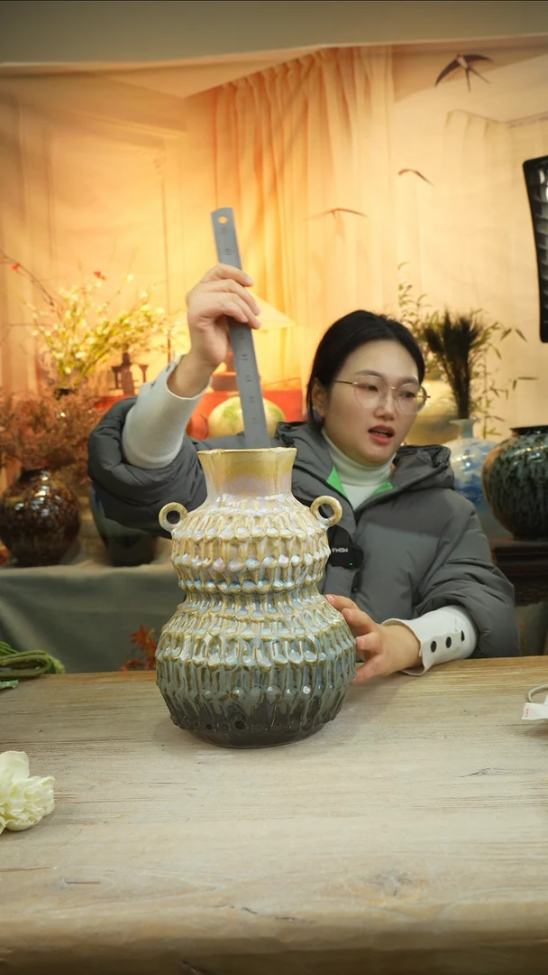 高28口10陶瓷花瓶花器